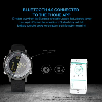 EX18 Sporto Smart Žiūrėti IP68 Vandeniui 5ATM Passometer Xwatch Plaukimo Smart Žiūrėti Sportas Žiūrėti Bluetooth Žiūrėti Išmanųjį telefoną