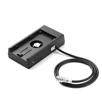 F970 Baterijos Plokštė Bazės Laikiklį, Pritvirtinkite Adapterį Weipu 2 pin 12V Maitinimo Laidas Blackmagic BMCC 4K vaizdo Kamera