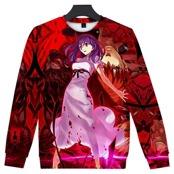 Fate/stay night Hip Pop 3D O-kaklo Palaidinukė Harajuku Mielas Outwear Aukštos Kokybės Megztinis Apvalios Apykaklės Rudens Žiemos Spausdinti