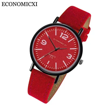 Femme Prabanga Raudona Laikrodžių Mados Kvarcinius Laikrodžius 