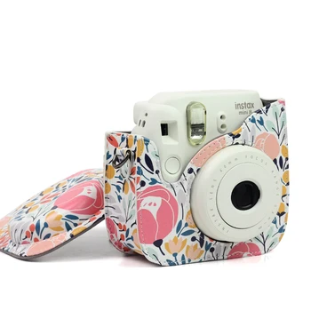 Fujifilm Instax Mini Mini 9 8 Kameros Atveju Maišas PU Odos Miško Rožinė Momentinį Fotoaparatą Pečių Maišą Protector Cover Dėklas