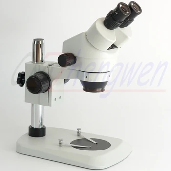 FYSCOPE 7X-45X Žiūronų Litavimo Zoom Stereo Mikroskopas + 6W LED Gooseneck Žibintai