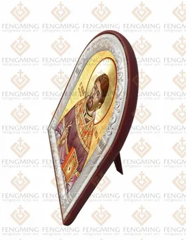 Gali pasirinktinius nuotraukų sidabro piktogramą saint Aleksandras niujorko metalo bizantijos ikonų religinių dovanos pardavimo