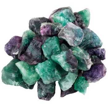 Gamtos Fluorito kristalas neapdoroti akmenys mineralų gydomąsias