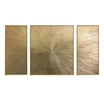Geometrinis vertus nudažyti aukso drobės abstrakti tapyba akrilo sienos menas namų dekoro nuotraukų kambarį bilder abstractos
