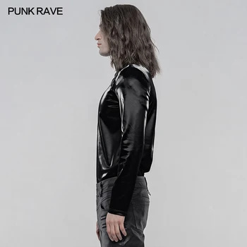 Gotikos Imitacija Ryklio odos Long Sleeve T-shirt Punk Rave WT-642TCM