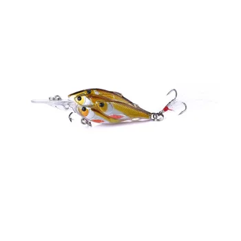 Grupė Žuvys Sunku Masalu Suvilioti 6.5 cm 6g Plastiko Crankbait Plaukiojančiųjų Dirbtinių 6# Kablys Žvejybos Reikmenys Gera garso aukštumą Kabliukai