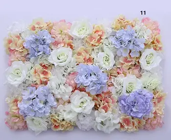 Gėlių sienos Šilko rožių ornamentu sienos šifravimo gėlių fone, dirbtinės gėlės creative vestuvių etape nemokamas pristatymas