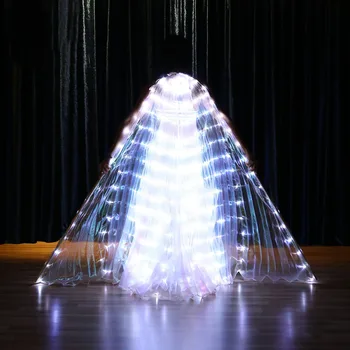 Hahalloween Kalėdų Moterims Pilvo Šokis-LED Angel Wings Drugelis Šokėja Kostiumai Rytų Garsiausių Veiklos Priedų