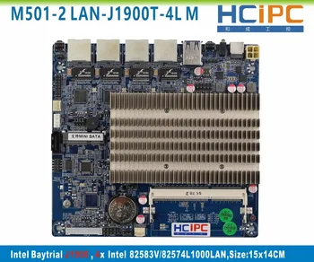 HCiPC M501-2 LAN-J1900T-4L BayTrail J1900 4LAN,Multi Firewall, LAN Plokštė,Maršrutizatorius,Užkarda Sistema,Serveris, PC,