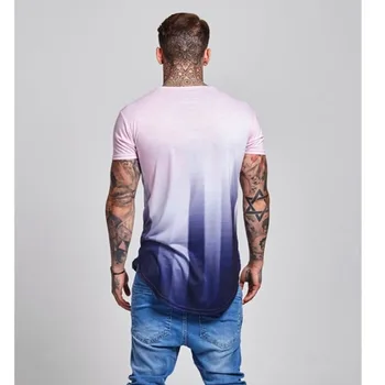 HETUAF Vyrų Vasaros stiliaus Mados asmenybės Marškinėliai Raumenų vyrų Laisvalaikio salėse trumpomis rankovėmis Slim fit Tee viršūnes drabužiai