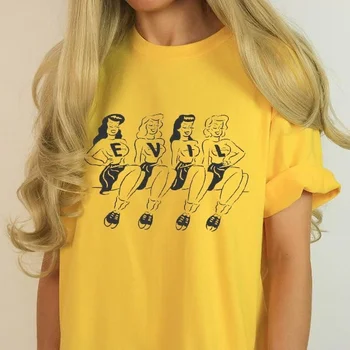 Hillbilly Keturių BLOGIO Merginos Grafinis T Marškinėliai Atsitiktinis Medvilnės Moteris Tshirts Trumpas Rankovės Mielas Marškinėliai Moterims Mujer Camisetas