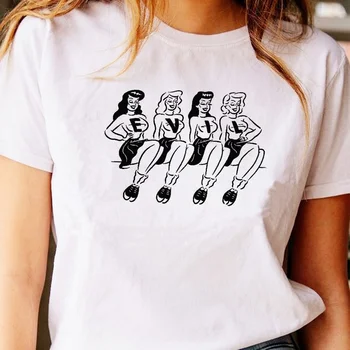 Hillbilly Keturių BLOGIO Merginos Grafinis T Marškinėliai Atsitiktinis Medvilnės Moteris Tshirts Trumpas Rankovės Mielas Marškinėliai Moterims Mujer Camisetas
