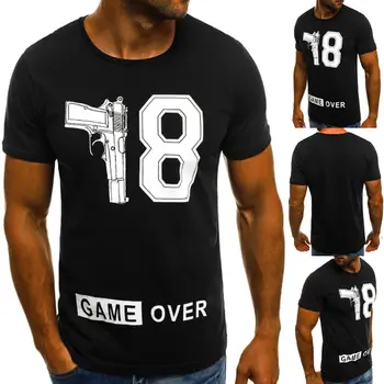 Hirigin Mados T Shirt Mens Žaidimas Per Atspausdintas Vyrų Streetwear Trumpomis Rankovėmis Vasarą Plonas Viršutinis Drabužių Basic Tee Apranga Vyrams Naujas