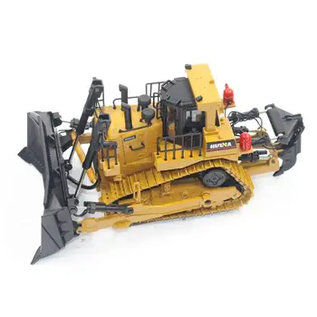 HUINA 1700 1:50, Lieto Lydinio Sunkiųjų Buldozeris Inžinerijos Sunkvežimių Statinis Modelis Caterpillar Varantys Buldozeris Vaikų Švietimo Žaislas