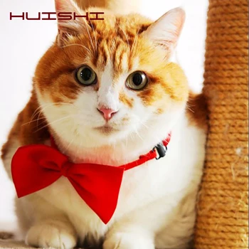 HUISHI 1 vnt Reguliuojamas Katė, Šuo peteliškę Necktie šunelis peteliškę Mažylis Lankai Pet Bowtie Įvairių Spalvų Didmeninis Tiekimas