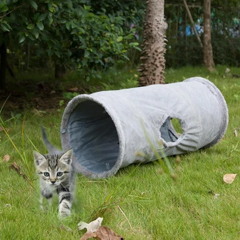 Iki Vienaip Katė Tunelio Naminių Gyvūnėlių Kailių Pliušinis Kilimėlis Šuniukas Vamzdis Kačiukas Žaisti Žaislas Triušis