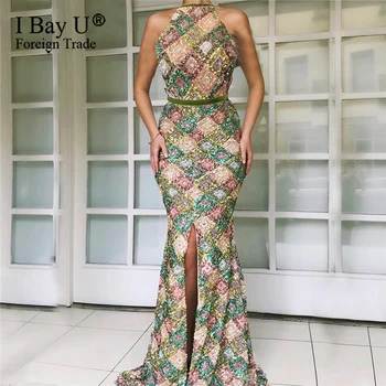 Ilgai Arabų Vakaro Suknelės 2020 Elegantiškas Apynasrio Undinė Priekiniai Ritininės China Libanas Moterų Oficialų Vakare Chalatai