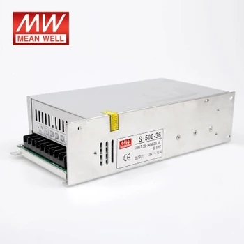 Impulsinis maitinimo šaltinis S-500W-12V40A/24V20A/36V14A DC išėjimo transformatorius LED maitinimo šaltinis