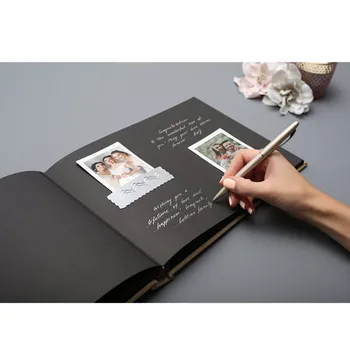 Individualizuoti Ponas ir Ponia Vestuvių Svečių Knyga Šviesiai Rudos Momentinių Nuotraukų knygą Albumą.Šiuolaikinės cutom Horizontalus Vestuvių Atmintį Knyga