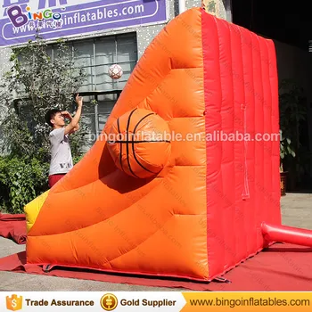 Individualų 3x2x2.4 metrų pripučiami krepšinio žaidimai / pripučiami karnavalas krepšinio žaidimas, skirtas parduoti, žaislai