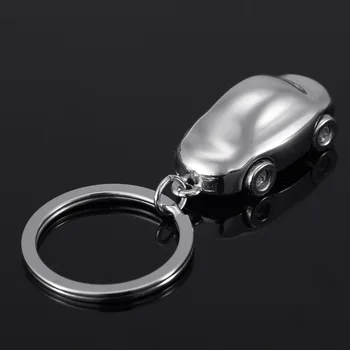Indusleaves Kūrybos Dovana 3D vokietijos Automobilių Modelį Metalo Key Chain Reklamos Juosmens Kabo paketų prižiūrėtojų raktinę Žiedas 