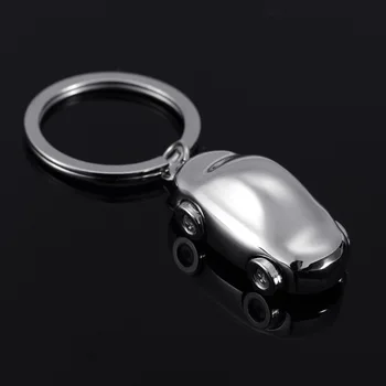 Indusleaves Kūrybos Dovana 3D vokietijos Automobilių Modelį Metalo Key Chain Reklamos Juosmens Kabo paketų prižiūrėtojų raktinę Žiedas 