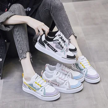Ins korėjos balti bateliai moterims 2021 m. pavasarį naujas butas studentų bėgimo bateliai moteriška neslidus atsitiktinis butas batai Zapatos De Mujer