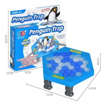 Išsaugoti Pingvinas Ledo Vaikai Dėlionė Pertraukos Ledo Blokas Plaktukas Spąstus Klasikinis Šalis Žaidimas Žaislai Pingvinas Spąstus Interaktyvus Žaidimas Juguetes