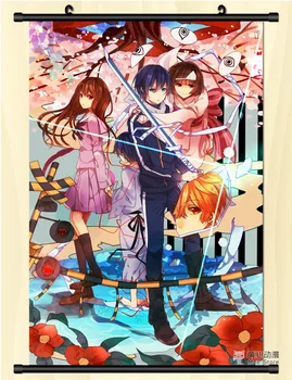 Japonų Anime Noragami YATO & Iki Hiyori & Yukine & Nora Namų Dekoro Sienos Pažymėkite Plakatas Dekoratyvinis Nuotraukas