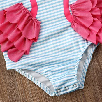 JAV Flamingo Vaikas Baby Girl 6M-4T vientisi maudymosi Kostiumėliai, Bikini Maudymosi Kostiumas Swimsuit Paplūdimys