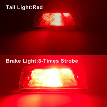 JDM Stiliaus Galinis Rūko Žibintas Assy w/ LED Lemputės, Laidai Strobe Stabdžių Šviesos Nissan Patrol Nesąžiningi Murano