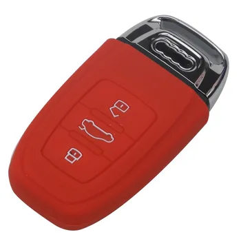 Jingyuqin 10x Silikono Smart Klavišą Padengti Apsaugoti Audi B6 B7 B8 A4 A5 A6 A7 A8 Q5 Q7 R8 TT S5 S6 S7 S8smart keyless fob