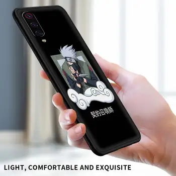 Juoda Atveju Xiaomi Mi Poco X3 NFC F2 M3 Pro 10 9 9T 9SE Lite CC9E 10T Lite Pro Telefonas Silikono Coque Naruto Anime