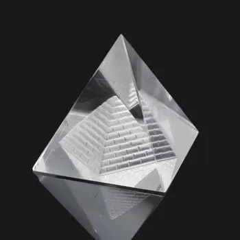 JX-LCLYL 1pc Naujos Egipto Aišku, Kristalinis Kvarcas Piramidės Namų Stalo Dekoravimo, Dovanų 40*40mm
