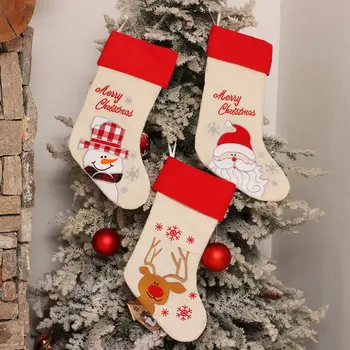 Kalėdų Dekoracijas Didelių Kalėdų Kojinės, Saldainių Krepšiai, Kalėdų Eglučių Papuošalai Kalėdų Senį Dovanų Maišeliai 2020 NAUJAS