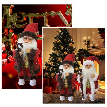 Kalėdų Dekoracijas Lėlės Elektros Ramentas Kalėdų Senelio Lėlės Stovi Kabantys Papuošalai Namų Dekoro