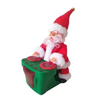 Kalėdų Dekoracijas Santa Claus Papuošalai Elektros Mušti Būgną Lėlė Su Muzikos Namuose Kalėdos Laimingų Naujųjų Metų Dovana