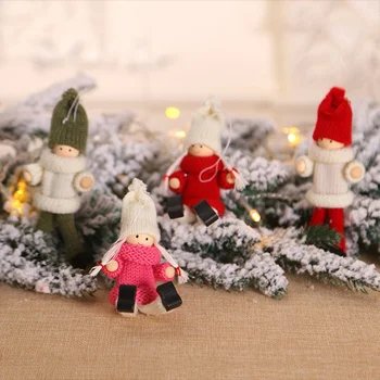 Kalėdų Dekoratyvinis Megztinis Lėlės Kabinti Dekoravimo Kalėdų Eglutė Įrengimas Švenčių Šalis Kalėdos Rekvizitai Prekes