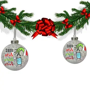 Kalėdų Eglutė Kamuolys Ornamentu Plastiko Kamuolys Kabo Karolius, Įgaus Naujų Metų Pradžią Šalis Apdailos Gražus Rankų Darbo Pakabukas