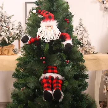Kalėdų Eglutės papuošalus Kalėdų senelis Elf Lėlės Dekoratyviniai Papuošalai Kalėdų Dekoracijas namams Parduotuvių