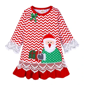 Kalėdų Naujų 2020 M. Rudenį Santa Claus Vaikams, Kūdikių Mergina Suknelės Mergaitėms Suknelės Vaikams Mergina Suknelė Ilgomis Rankovėmis Siuvinėti Suknelė