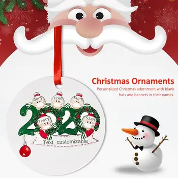 Kalėdų Pakabukas Puikus Naujoviškas Karantino Kalėdų Ornamentu 2 3 4 5 Šeimos 