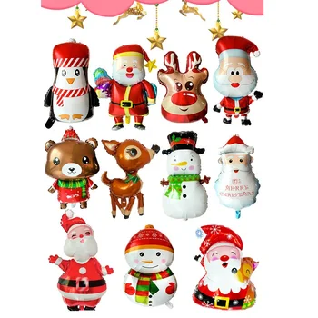 Kalėdų PARTYBalloons Santa Claus Folija, Balionai, Dovanų Dėžutėje Globos Kalėdų Varpas Kamuolius Kalėdų Dekoracijos Kalėdų Ornamentu