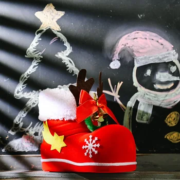 Kalėdų Saldainiai Batai, Flocking Saldainiai Turėtojas Namuose Šventė Šalies Naujųjų Metų Kalėdų Eglučių Papuošalai Kalėdų Dekoracija Namuose