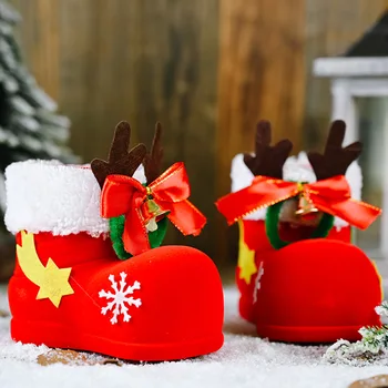 Kalėdų Saldainiai Batai, Flocking Saldainiai Turėtojas Namuose Šventė Šalies Naujųjų Metų Kalėdų Eglučių Papuošalai Kalėdų Dekoracija Namuose