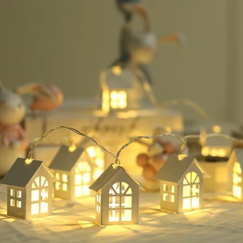Kalėdų Šviesos LED Namas String Žiburiai Kalėdų Pasakų Žibintai Girliandą Lauko Namo Vestuvių/Šalis/Užuolaidos/Sodo Puošmena
