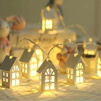 Kalėdų Šviesos LED Namas String Žiburiai Kalėdų Pasakų Žibintai Girliandą Lauko Namo Vestuvių/Šalis/Užuolaidos/Sodo Puošmena