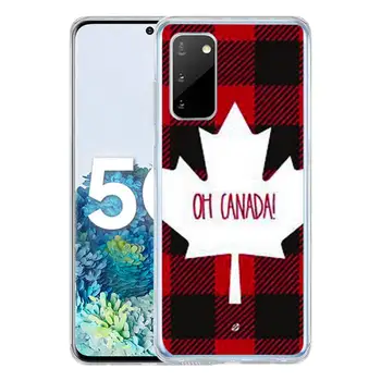 Kanados vėliava maple leafs Telefono dėklas Samsung S10 S10lite 2019 S9 S9plus S8, S7 skaidrus atvejais