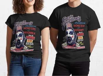 Kapitonas Spaulding s Muziejus Monstras ir Madmen Karšto Pardavimo Klounas Marškinėliai Vyrams/moterims Spausdinti Teroro Mados marškinėliai